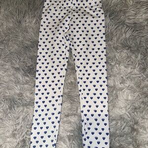 ROLLER RABBIR Blue Heart Patterned Kids Leggings